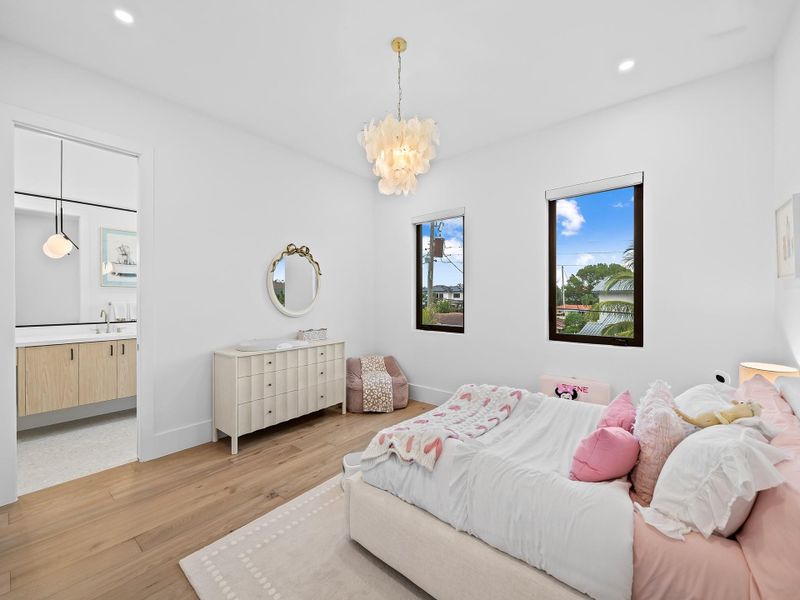 Furnished interior view inside a new home in , Lighthouse Point (Image 40).