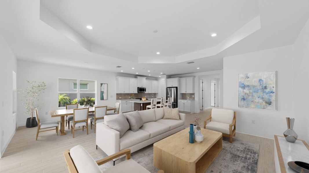 Furnished interior view inside a new home in Verandah, Fort Myers (Image 6).