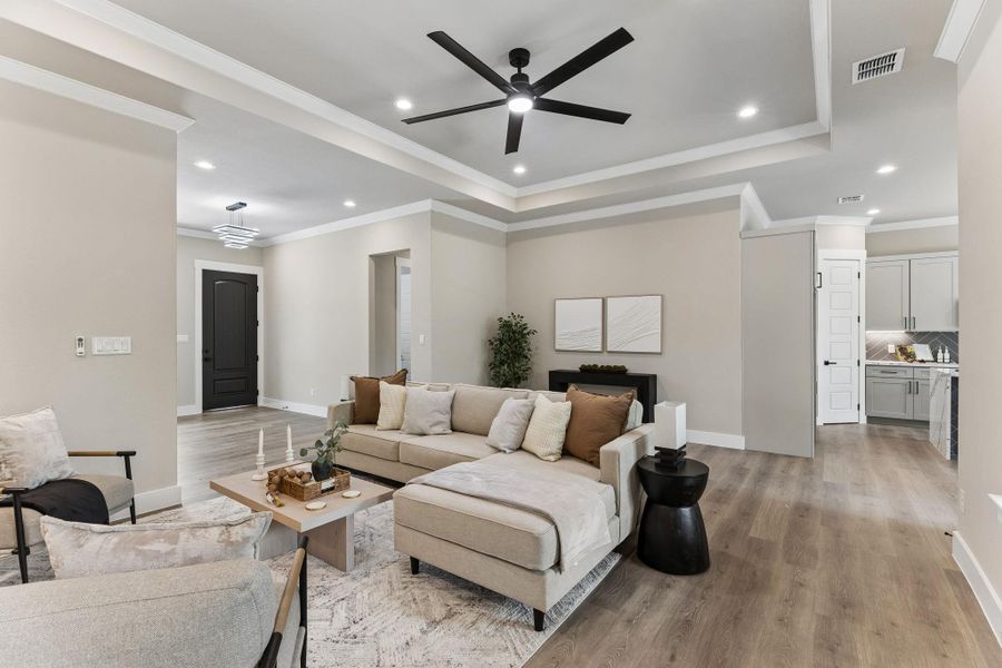 Furnished interior view inside a new home in , Bastrop (Image 24).