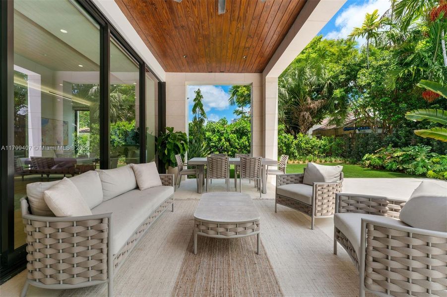 Furnished interior view inside a new home in , Miami (Image 54).