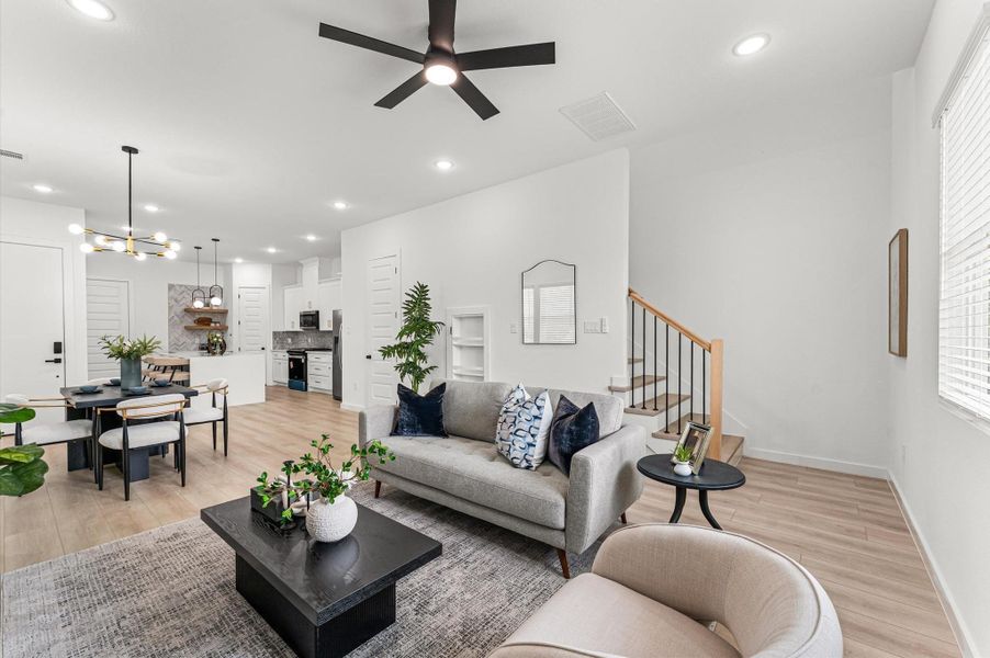 Furnished interior view inside a new home in , Houston (Image 14). Furnished interior view inside a new home in , Houston (Image 14).