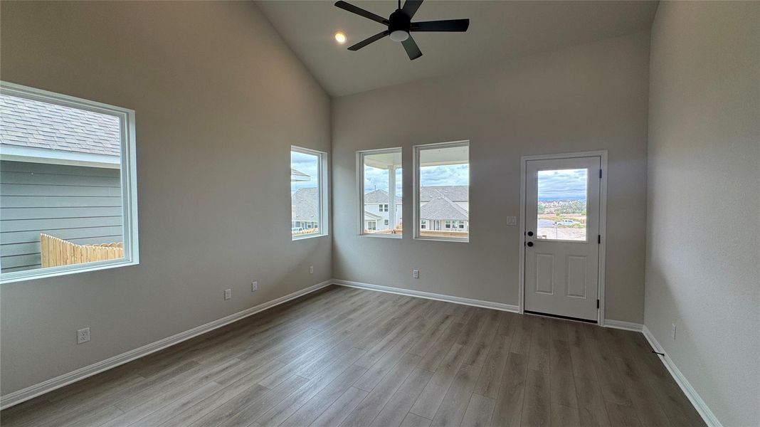 Spacious, unfurnished interior of a new home in Cannon Ranch 40s, Dripping Springs (Image 17). Spacious, unfurnished interior of a new home in Cannon Ranch 40s, Dripping Springs (Image 17).