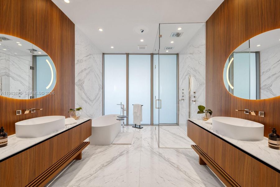 Furnished interior view inside a new home in , Miami (Image 20).