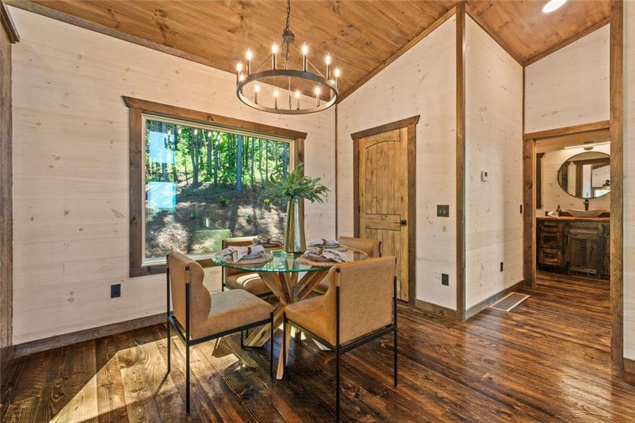 Furnished interior view inside a new home in , Talking Rock (Image 39).
