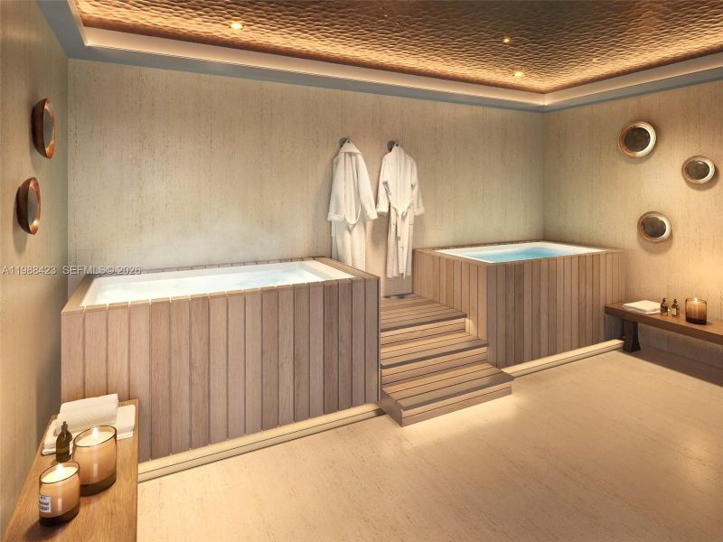 Furnished interior view inside a new home in , Miami (Image 9).