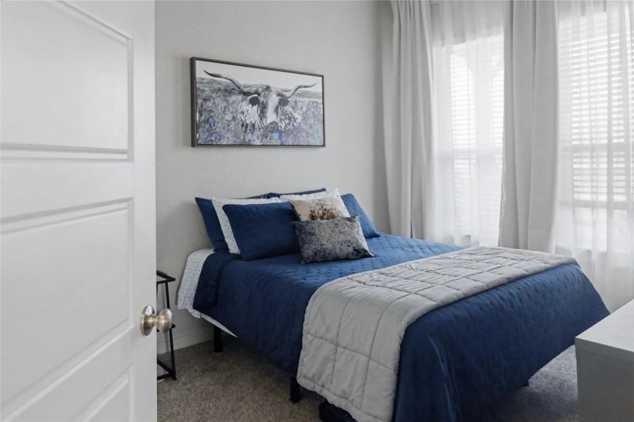Furnished interior view inside a new home in August Fields, New Braunfels (Image 15).