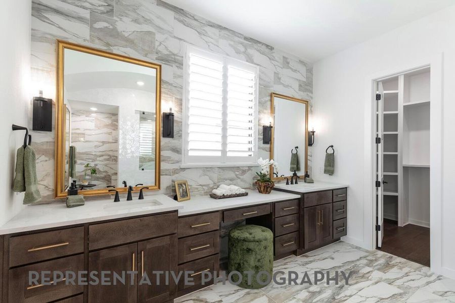 Furnished interior view inside a new home in Meridiana, Manvel (Image 6).