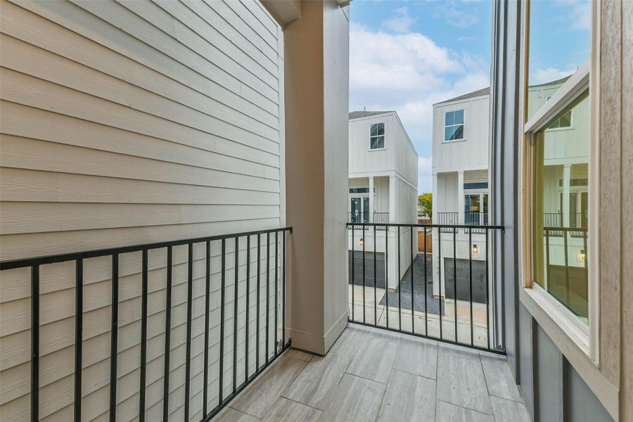 Exterior details and patio area of a home in , Houston (Image 2).