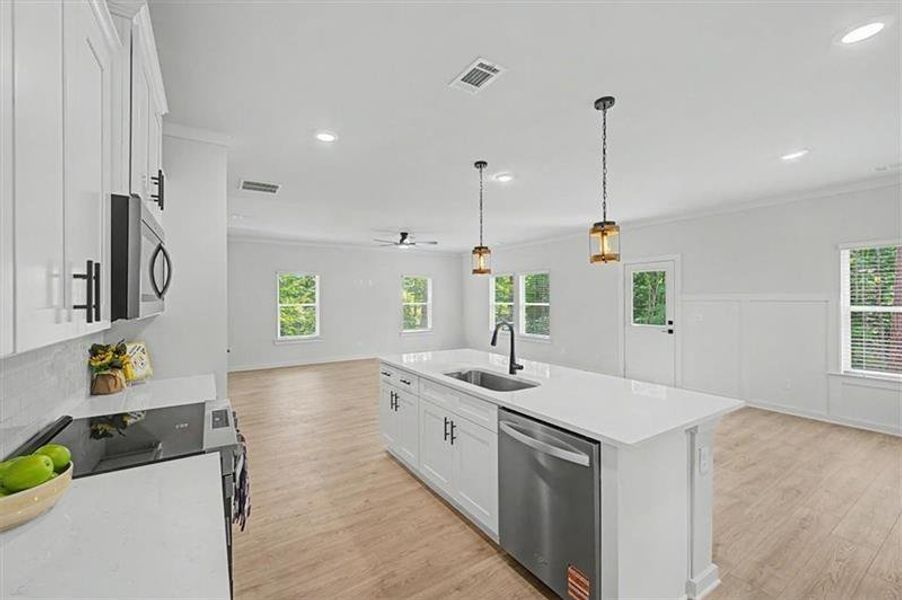 Furnished interior view inside a new home in , Canton (Image 11). Furnished interior view inside a new home in , Canton (Image 11).