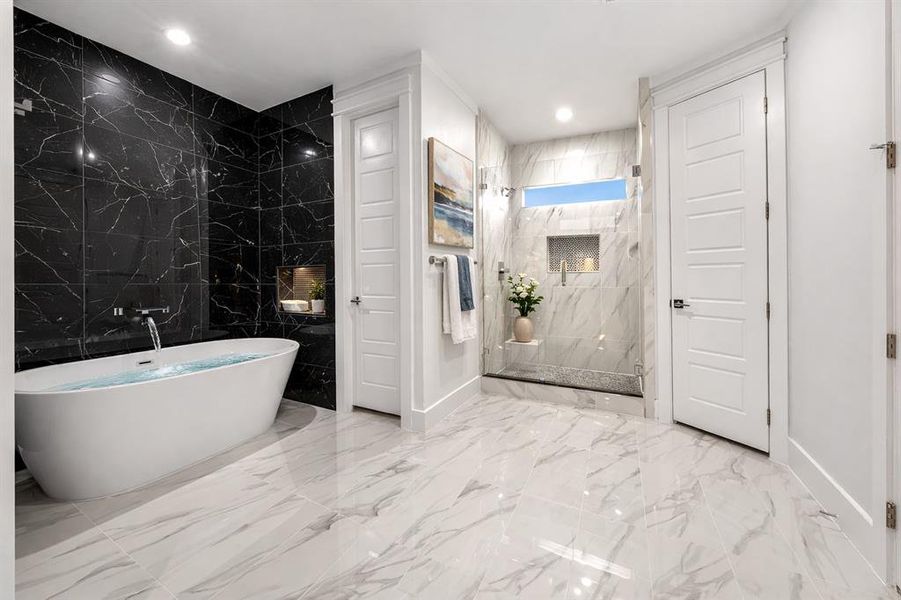 Furnished interior view inside a new home in , Dallas (Image 9).