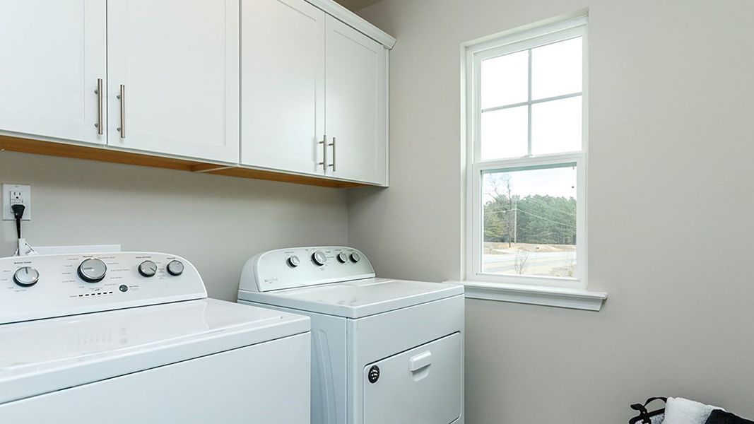 Furnished interior view inside a new home in Station Pointe, Angier (Image 31).