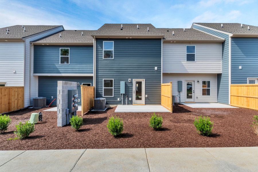 Front exterior of a new home in Oxford Station, Gallatin, TN, highlighting curb appeal (Image 19). Front exterior of a new home in Oxford Station, Gallatin, TN, highlighting curb appeal (Image 19).