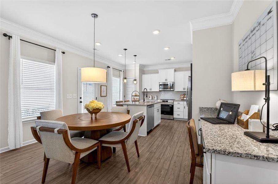 Furnished interior view inside a new home in Fair Oak, Calhoun (Image 5). Furnished interior view inside a new home in Fair Oak, Calhoun (Image 5).