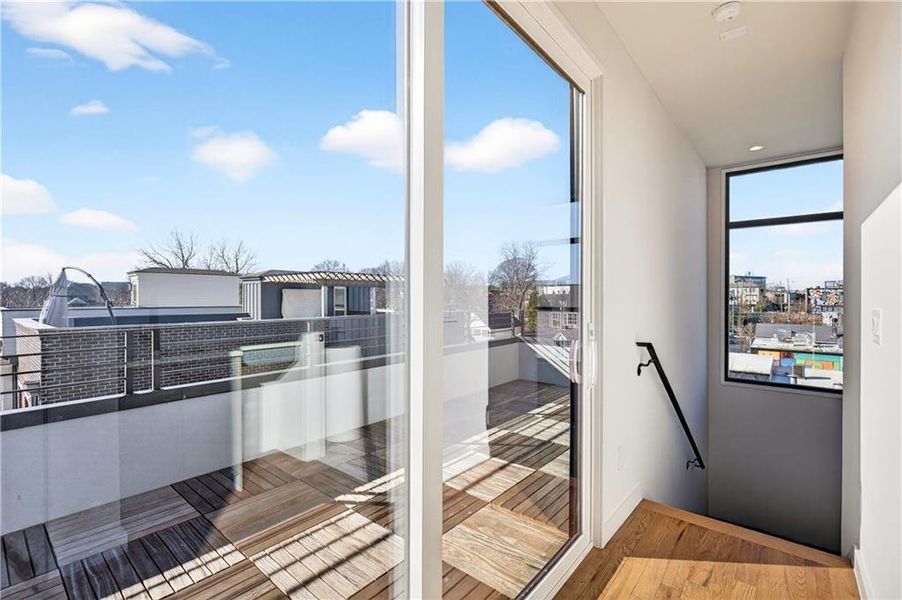 Exterior details and patio area of a home in , Atlanta (Image 22).