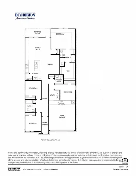 View of home floor plan