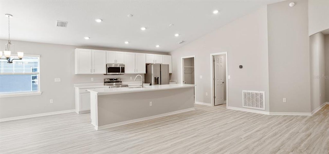 Furnished interior view inside a new home in Bennah Oaks, Belleview (Image 4).