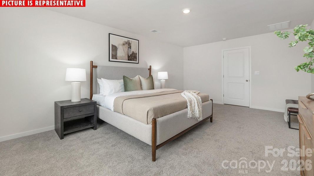 Furnished interior view inside a new home in Cardinal Creek, Charlotte (Image 8).
