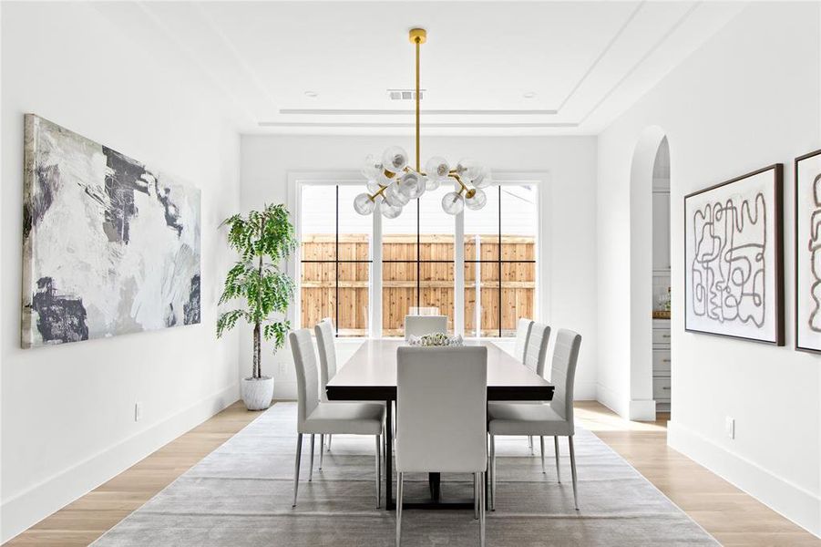 Furnished interior view inside a new home in , Dallas (Image 32).