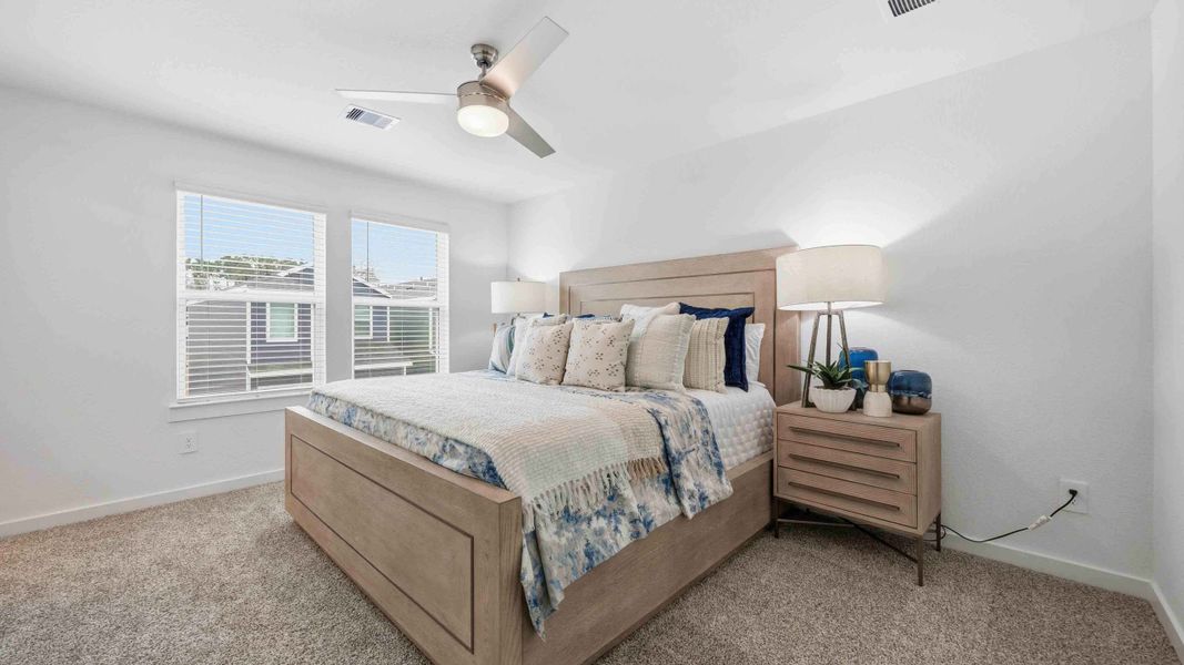Furnished interior view inside a new home in Wheatley Oaks, Houston (Image 6). Furnished interior view inside a new home in Wheatley Oaks, Houston (Image 6).