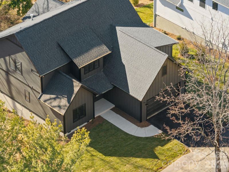 Exterior details and patio area of a home in , Asheville (Image 2). Exterior details and patio area of a home in , Asheville (Image 2).