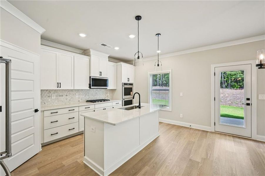 Furnished interior view inside a new home in Vines at Mill Creek - Legacy Series, Braselton (Image 5).