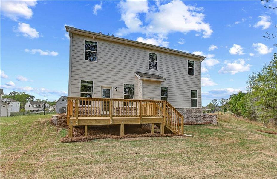 Front exterior of a new home in Cooper Park, McDonough, GA, highlighting curb appeal (Image 15).