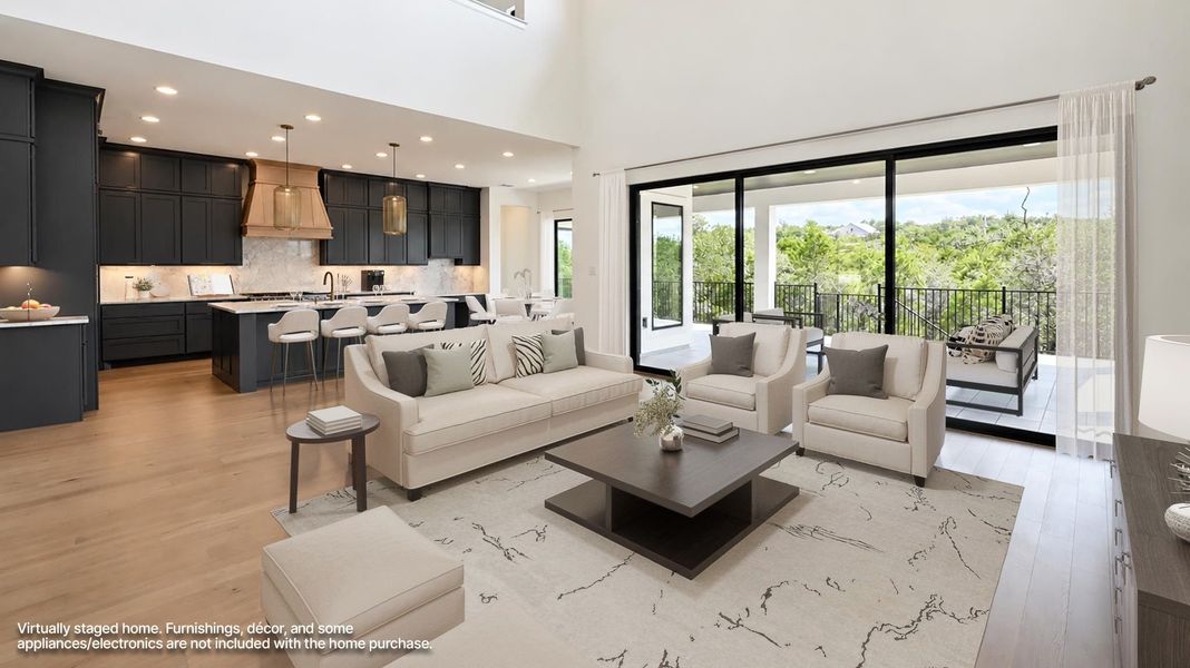 Furnished interior view inside a new home in The Preserve at Elm Creek, New Braunfels (Image 5).