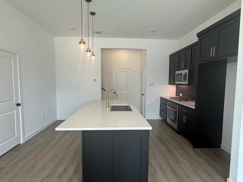 Kitchen Construction Progress featuring the Noir Collection