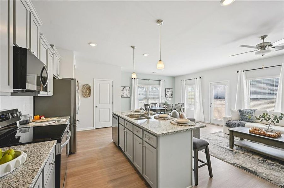Furnished interior view inside a new home in Creekside Village, Lithonia (Image 10).