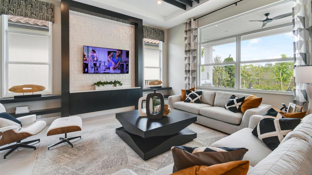 Furnished interior view inside a new home in Mosaic, Port St. Lucie (Image 11).