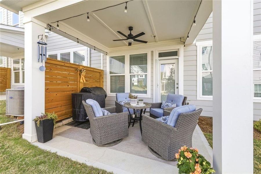 Exterior details and patio area of a home in , Cumming (Image 26).