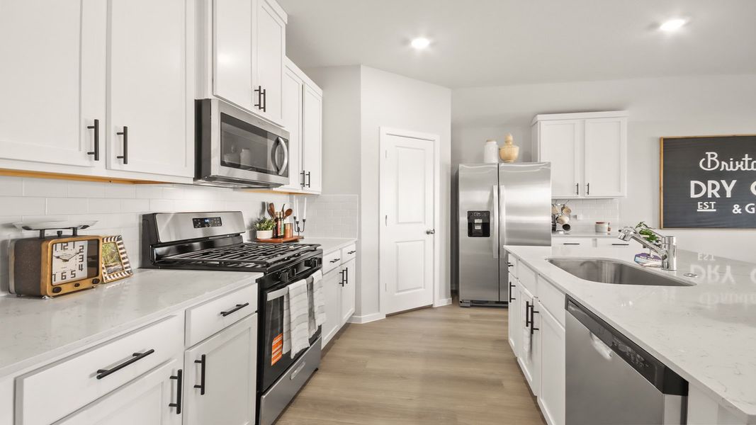 Furnished interior view inside a new home in New Waverly Station, New Waverly (Image 11).