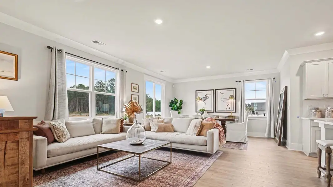 Representative furnished interior of a home built from the Belfort by D.R. Horton in Riverlake, Supply (Image 6).