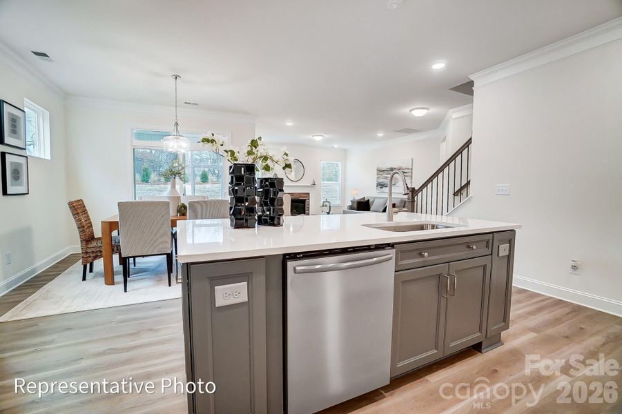 Furnished interior view inside a new home in Heritage - 55+ Community, Indian Trail (Image 14).