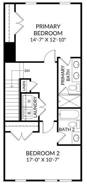 2D floor plan layout of this home in , Summerville, SC (Image 3).