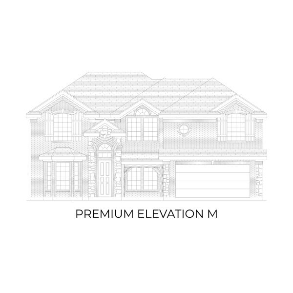 Representative rendering of the exterior for the Coventry 2F by First Texas Homes (Image 22).