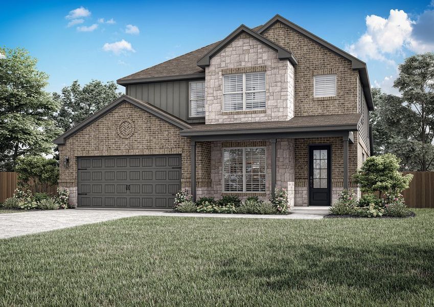 A rendering of the Yoakum floor plan A rendering of the Yoakum floor plan