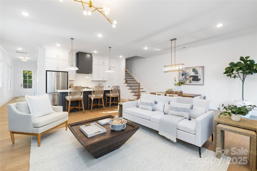 Furnished interior view inside a new home in , Charlotte (Image 21).