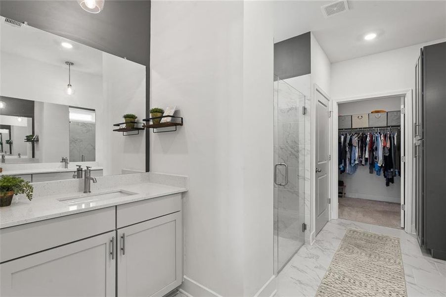 Furnished interior view inside a new home in , Canton (Image 48).