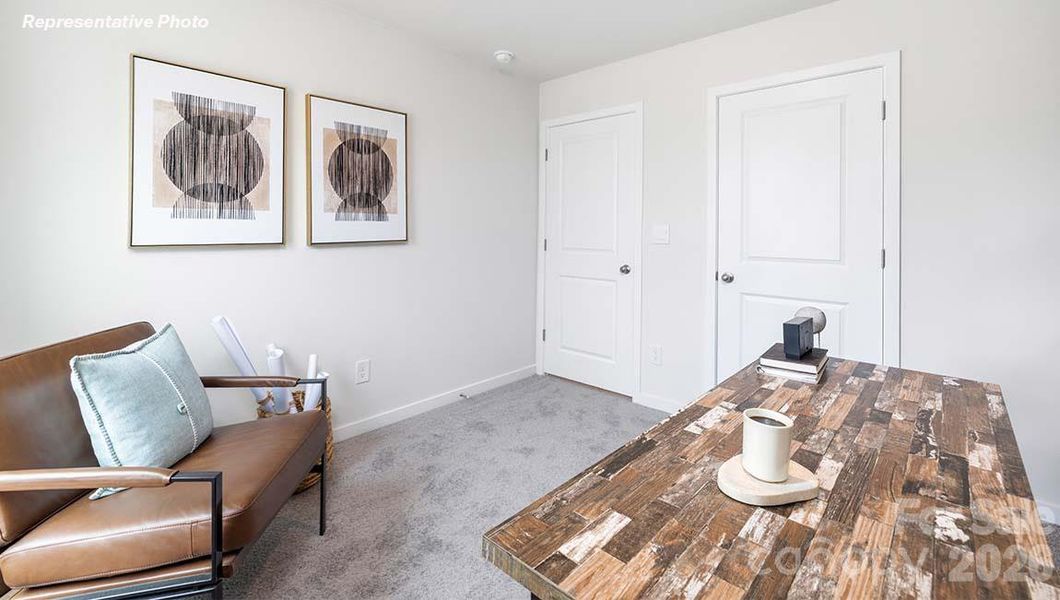 Furnished interior view inside a new home in Reedy Creek Preserve, Charlotte (Image 29).