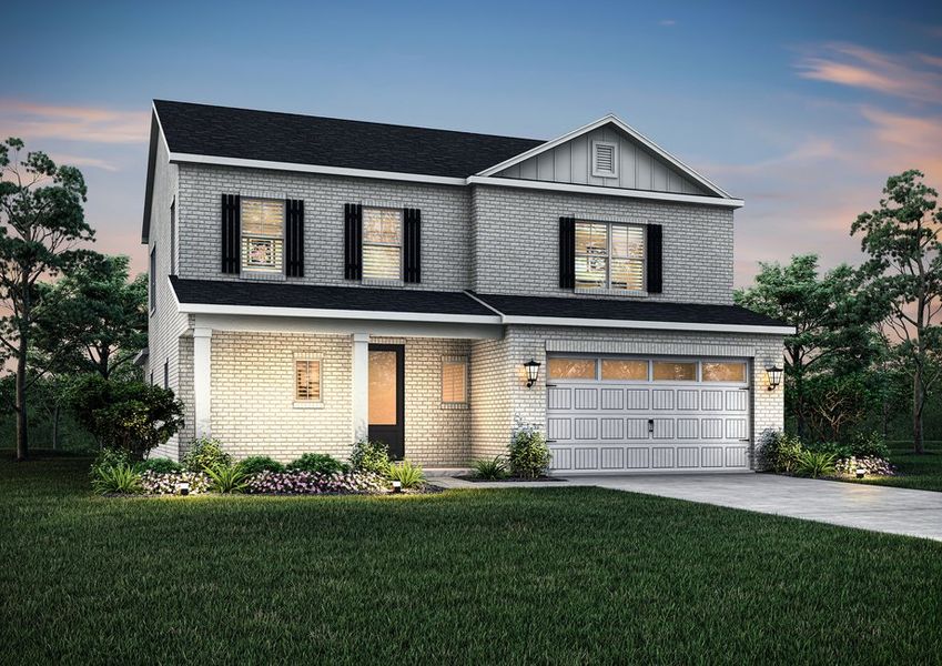 Dusk rendering of the Stapleton.