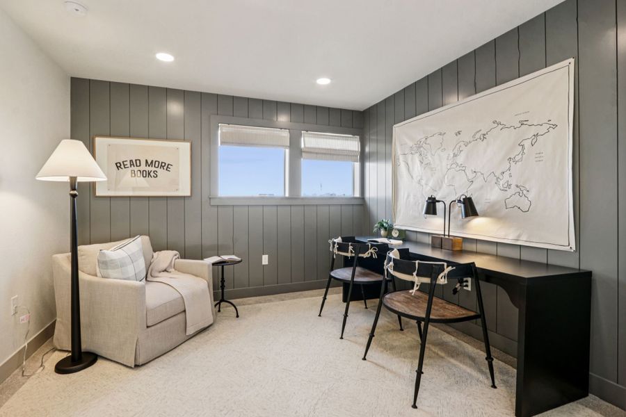 Furnished interior view inside a new home in Trailside, Timnath (Image 10).