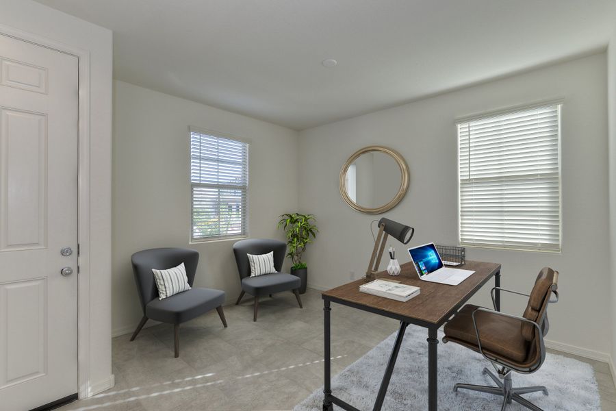 Representative furnished interior of a home built from the Chatsworth by Beazer Homes in Acacia Foothills at Estrella: Acacia Foothills II, Goodyear (Image 7).