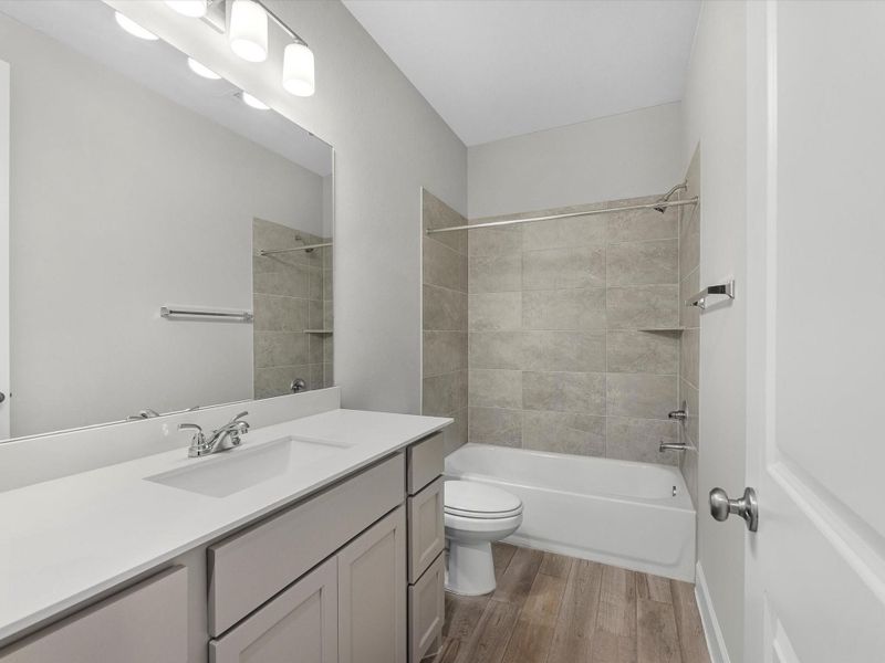 Furnished interior view inside a new home in Artavia 45', Conroe (Image 26). Furnished interior view inside a new home in Artavia 45', Conroe (Image 26).