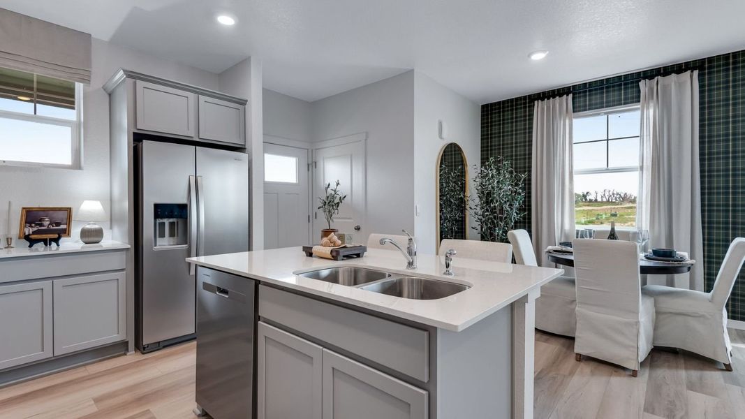 Furnished interior view inside a new home in Settlers Crossing, Commerce City (Image 10).