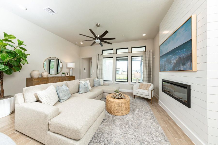 Furnished interior view inside a new home in Arabella on the Prairie, Richmond (Image 5).