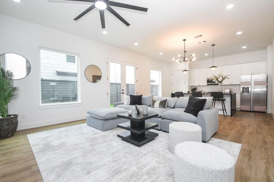 Furnished interior view inside a new home in , Houston (Image 16). Furnished interior view inside a new home in , Houston (Image 16).