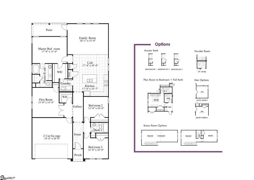2D floor plan layout of this home in The Meadows at Midway, Anderson, SC (Image 2). 2D floor plan layout of this home in The Meadows at Midway, Anderson, SC (Image 2).