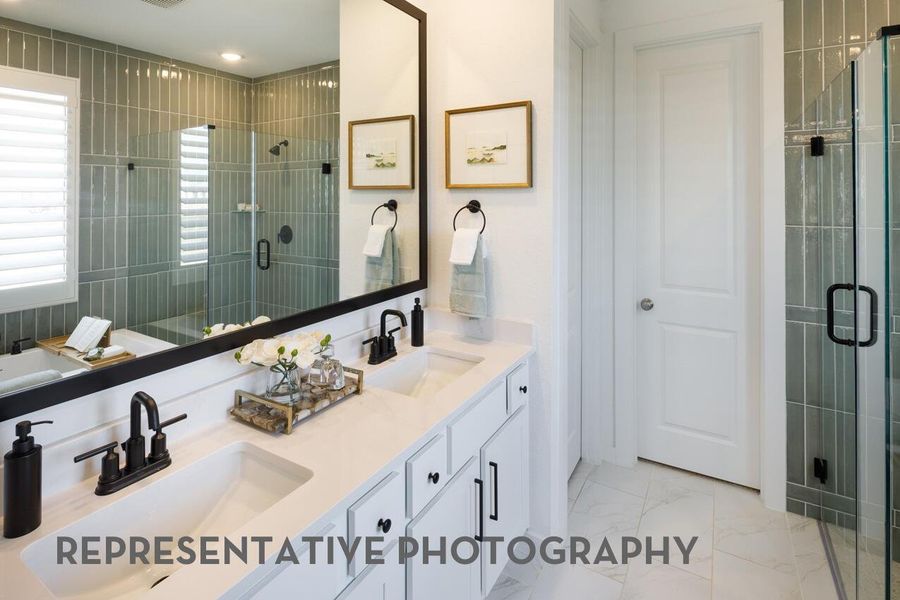 Furnished interior view inside a new home in ARTAVIA, Conroe (Image 13).