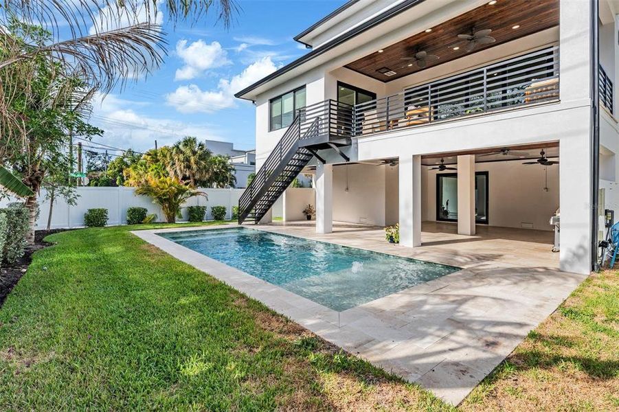 Exterior details and patio area of a home in , Tampa (Image 42).